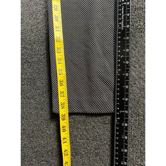 Chico's Double Dot Ponte Ankle Pants Womens US Size 6 Black Pull On Houndstooth - Picture 8 of 8